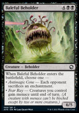 Baleful Beholder (Dungeons & Dragons: Adventures in the Forgotten Realms) Trading Card