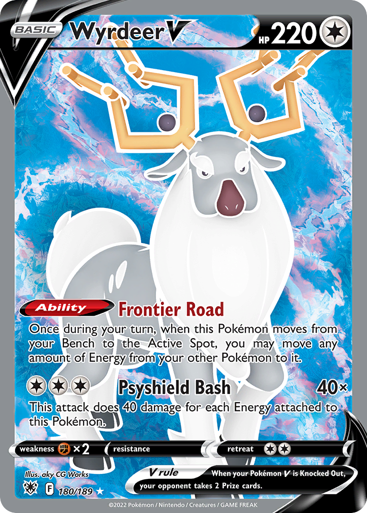 Wyrdeer V (180/189) - Astral Radiance Pokémon Card