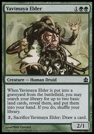 Yavimaya Elder (MTG Commander) Trading Card