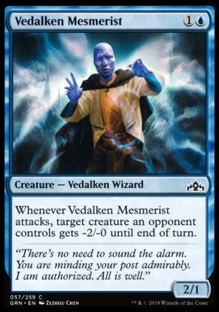 Vedalken Mesmerist (Guilds of Ravnica) Trading Card