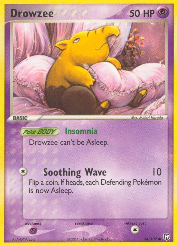 Drowzee (54/109) - Team Rocket Returns Pokémon Card