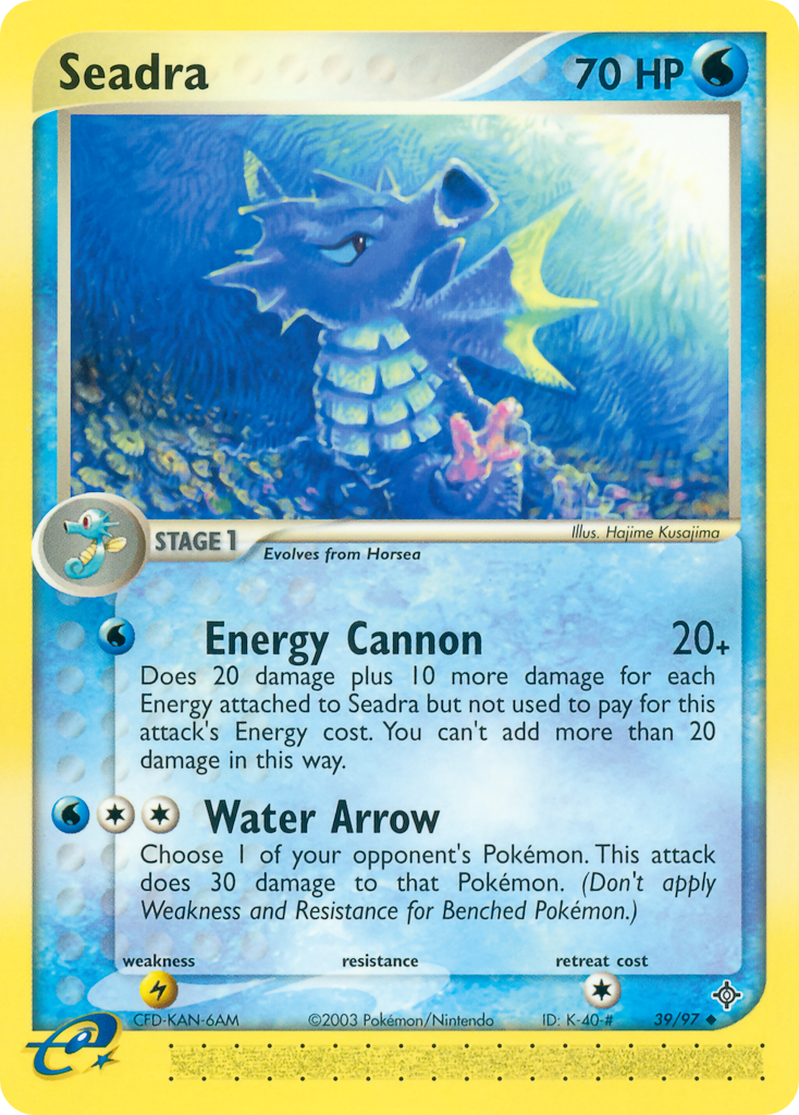 Seadra (39/97) - Dragon Pokémon Card