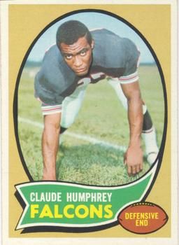 Claude Humphrey 1970 Topps #156 Sports Card