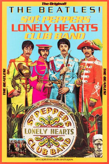 The Beatles Sgt. Pepper's Lonely Hearts Club Band 1978 Concert Poster