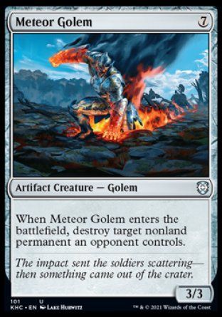 Meteor Golem (Kaldheim Commander Decks) Trading Card