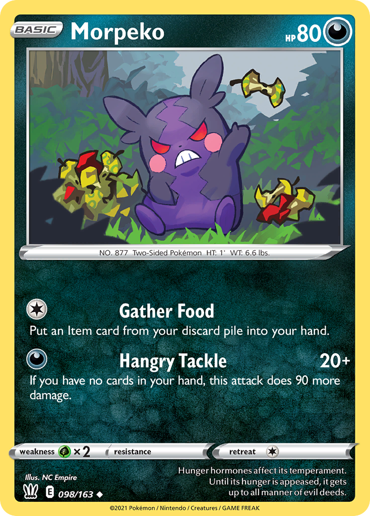 Morpeko (98/163) - Battle Styles Pokémon Card