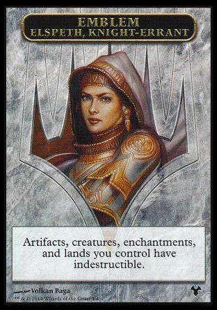 Emblem Elspeth, Knight-Errant (Modern Event Deck) Trading Card