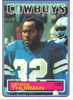 Dennis Thurman 1983 Topps #54 Sports Card