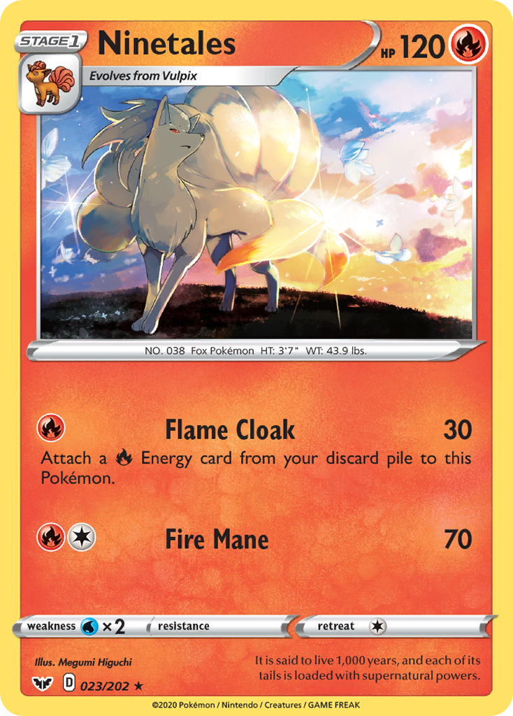 Ninetales (23/202) - Sword & Shield Pokémon Card