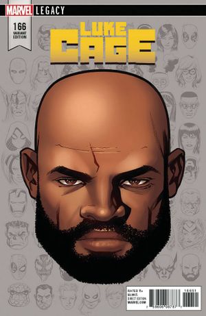 Luke Cage #166 (Mckone Legacy Headshot Variant Leg)