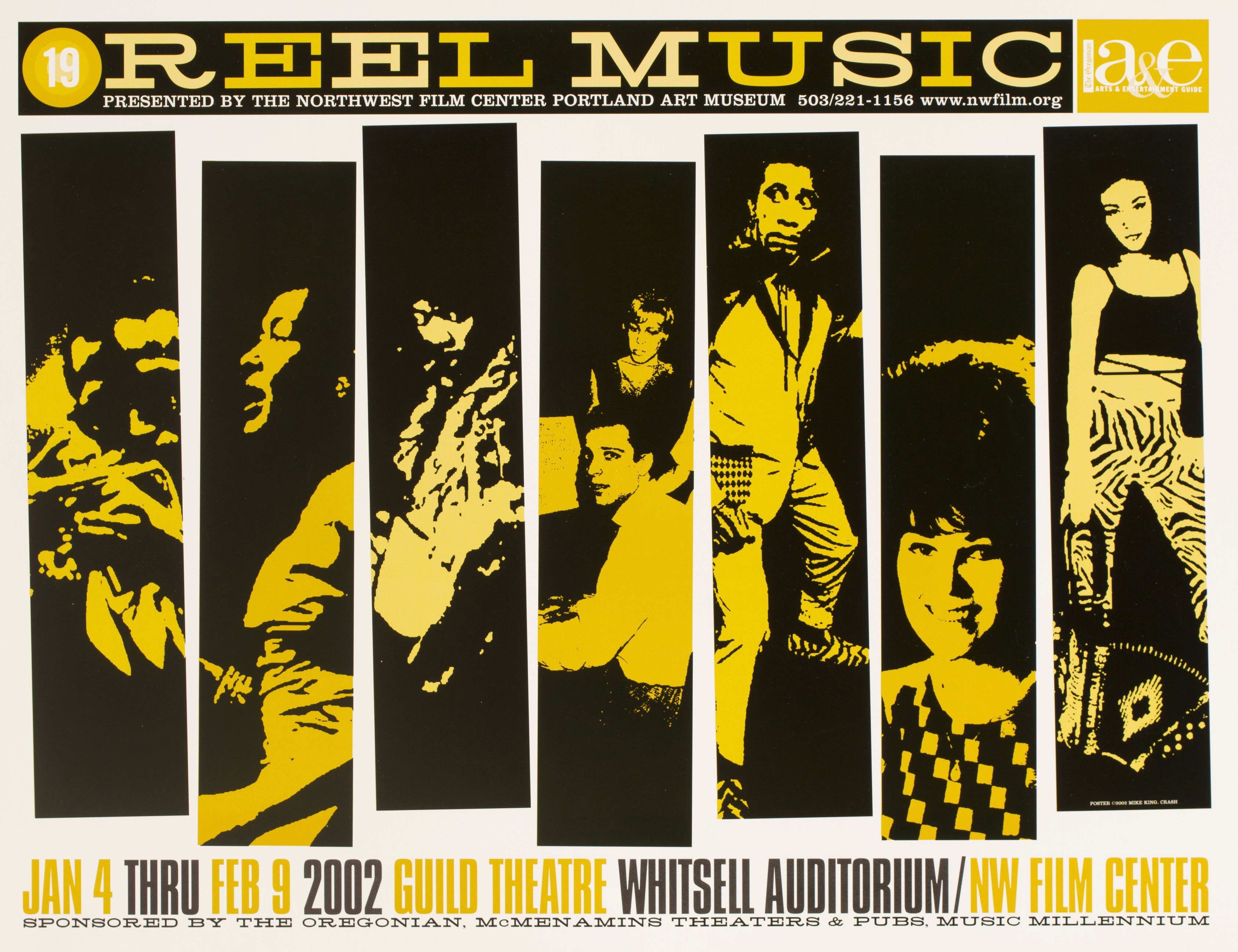 MXP-194.4 Reel Music Festival -event 2000 Whitsell Auditorium  Jul 21 Concert Poster