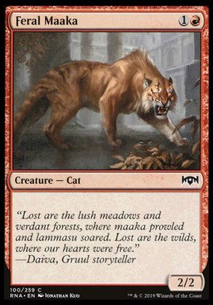 Feral Maaka (Ravnica Allegiance) Trading Card