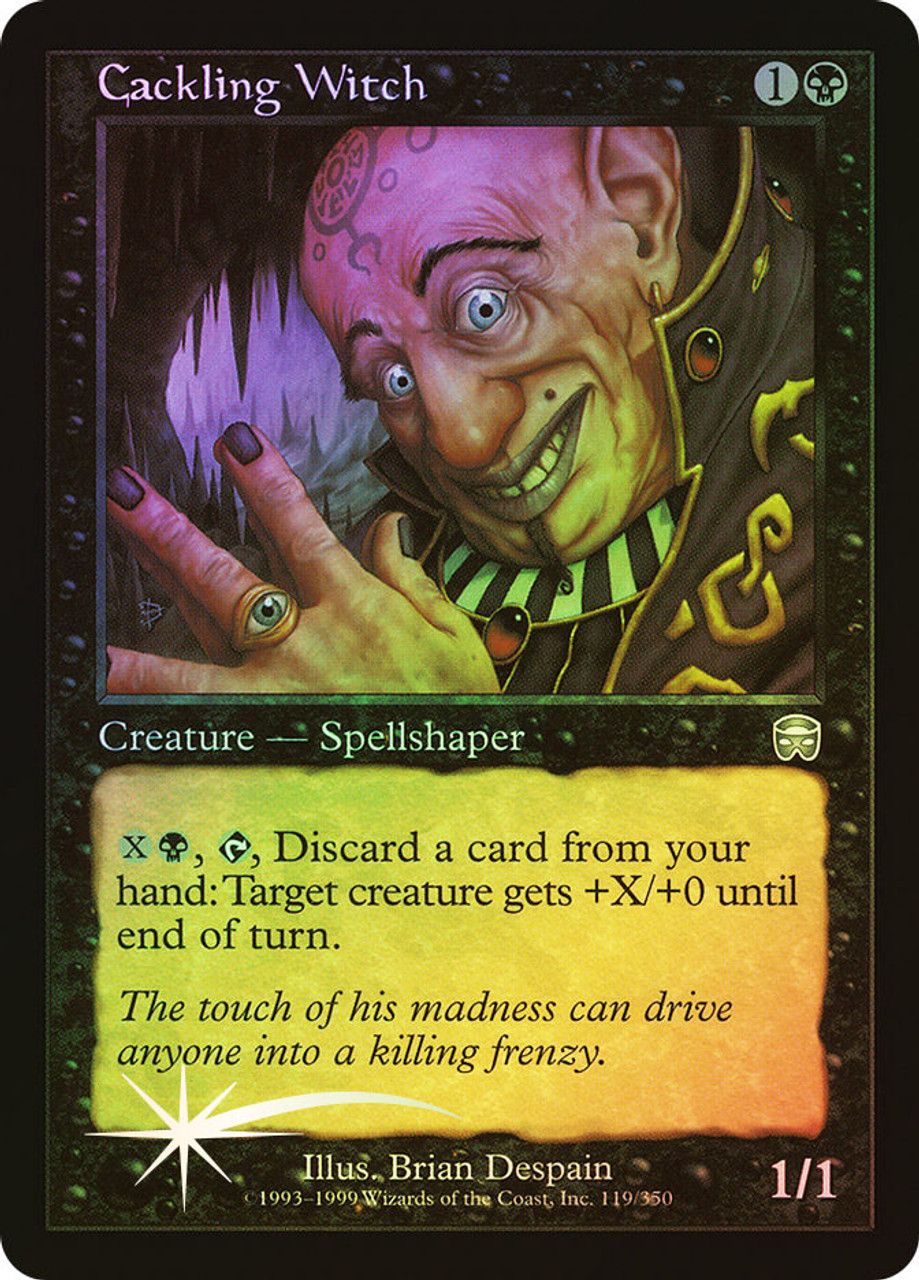 Cackling Witch (Mercadian Masques - Foil) Trading Card