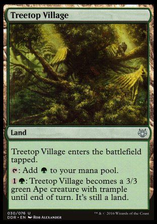 Treetop Village (Nissa vs. Ob Nixilis) Trading Card