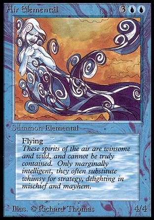 Air Elemental (Alpha) Trading Card