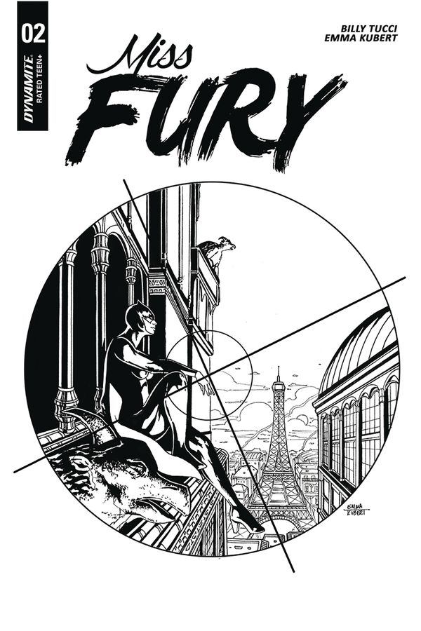 Miss Fury #2 (10 Copy Kubert B&w Cover)