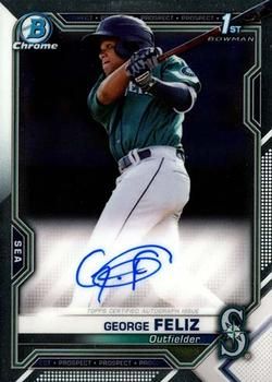 George Feliz 2021 Bowman Chrome - Prospect Autographs Baseball #CPA-GF Sports Card