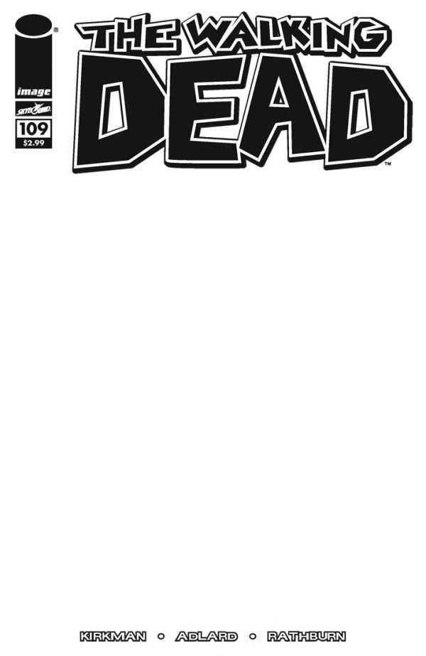 The Walking Dead #109 (Blank Sketch Edition)