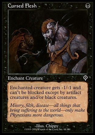 Cursed Flesh (Invasion) Trading Card