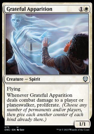 Grateful Apparition (Phyrexia: All Will Be One Commander Decks) Trading Card