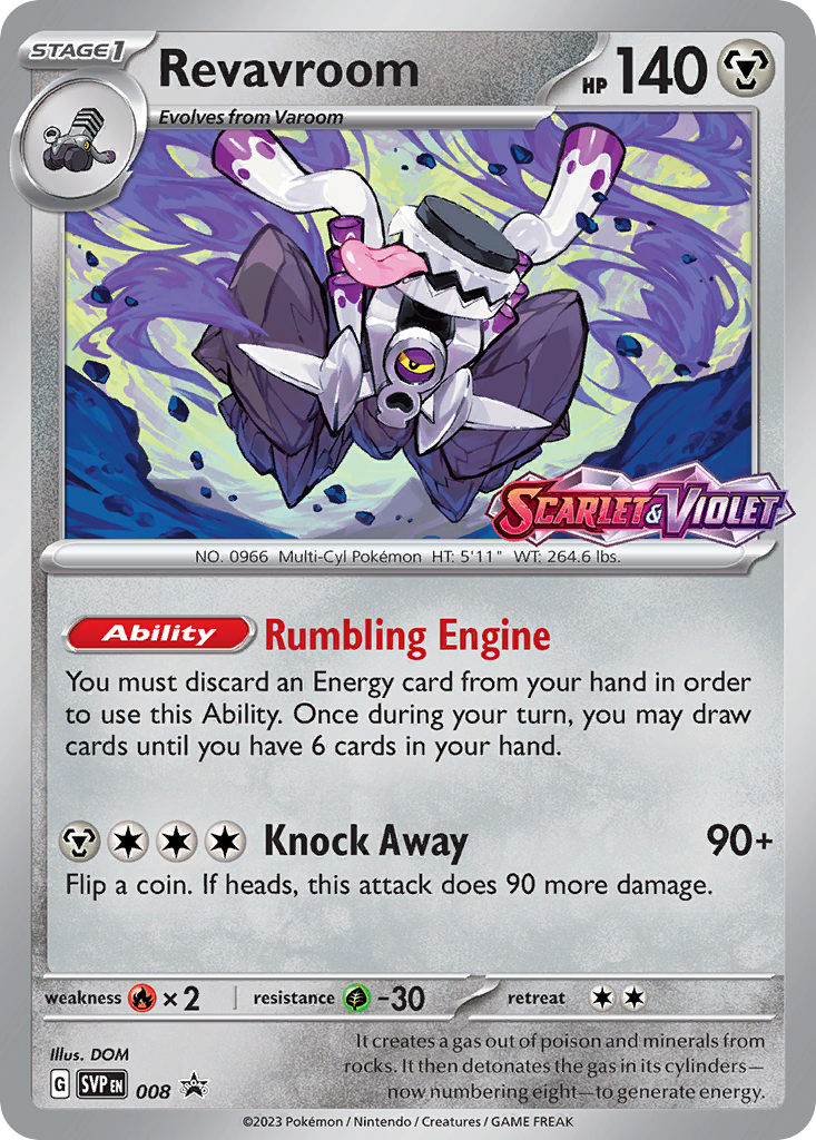 Revavroom (8/148) - Scarlet & Violet Black Star Promos Pokémon Card