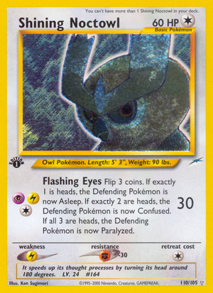 Shining Noctowl (110/105) - Neo Destiny (1st Edition)