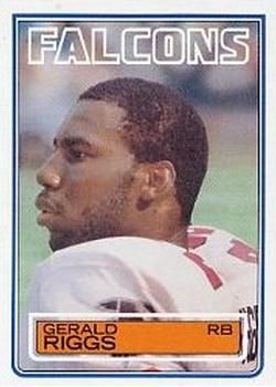 Gerald Riggs 1983 Topps #25 Sports Card