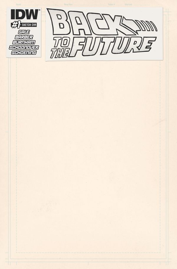 Back To The Future #1 (Blank Sketch Cover)