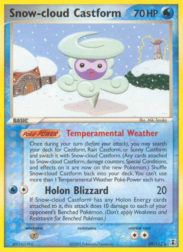 Snow-cloud Castform (29/113) - Delta Species Pokémon Card