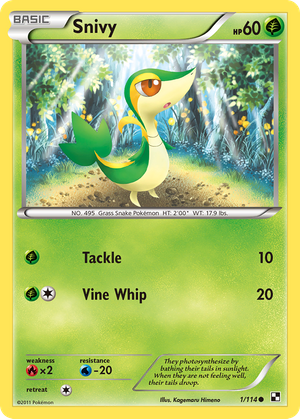 Snivy (1/114) - Black & White