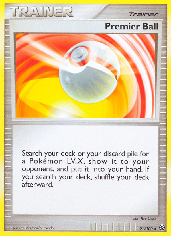 Premier Ball (Trainer: Item) (91/100) - Stormfront Pokémon Card