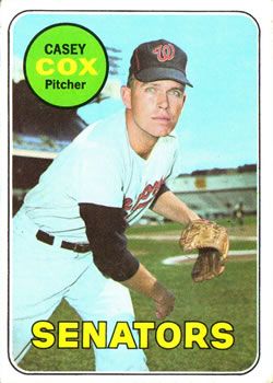 Casey Cox 1969 Topps #383 Sports Card