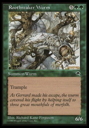 Rootbreaker Wurm (Tempest) Trading Card