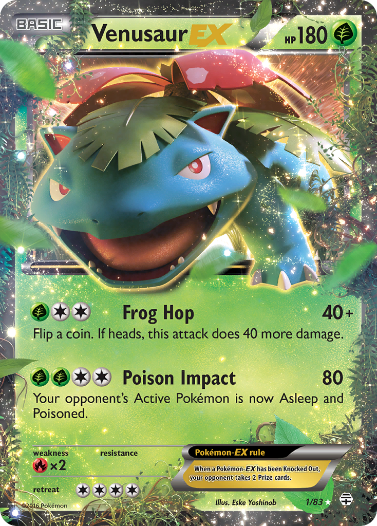 Venusaur EX (1/83) - Generations Pokémon Card