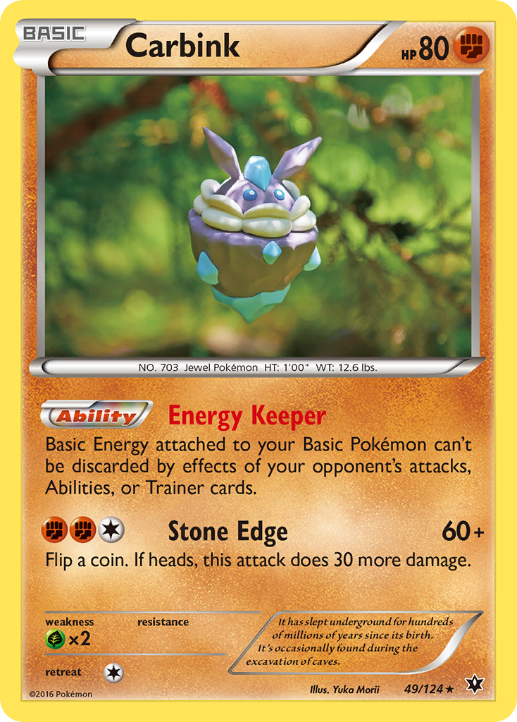 Carbink (49/124) - Fates Collide Pokémon Card