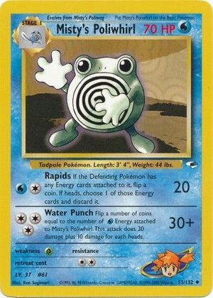 Misty's Poliwhirl (53/132) - Gym Heroes (Unlimited)