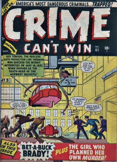 Crime Can't Win Comic