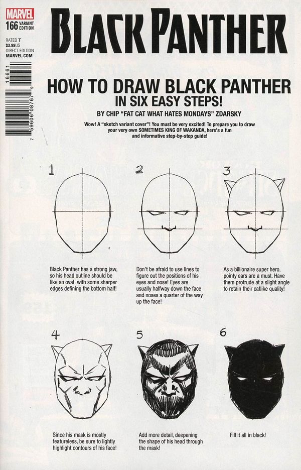Black Panther #166 (Zdarsky How To Draw Variant Leg)