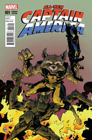 All New Captain America #1 (Rocket Raccoon And Groot Variant)