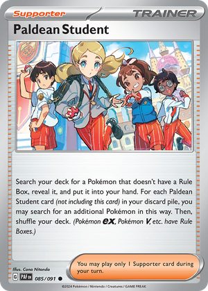 Paldean Student (Trainer: Supporter) (85/91) - Paldean Fates