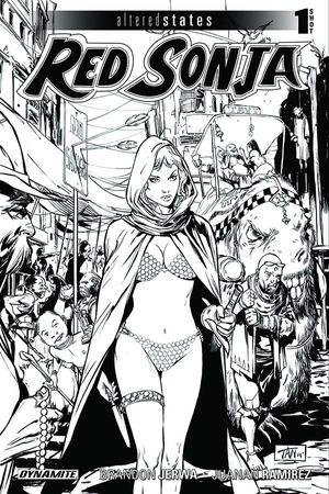 Altered States Red Sonja One Shot  (10 Copy Tan B&w Cover)