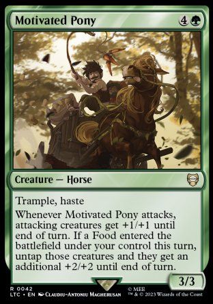 Motivated Pony (The Lord of the Rings Commander Decks) Trading Card