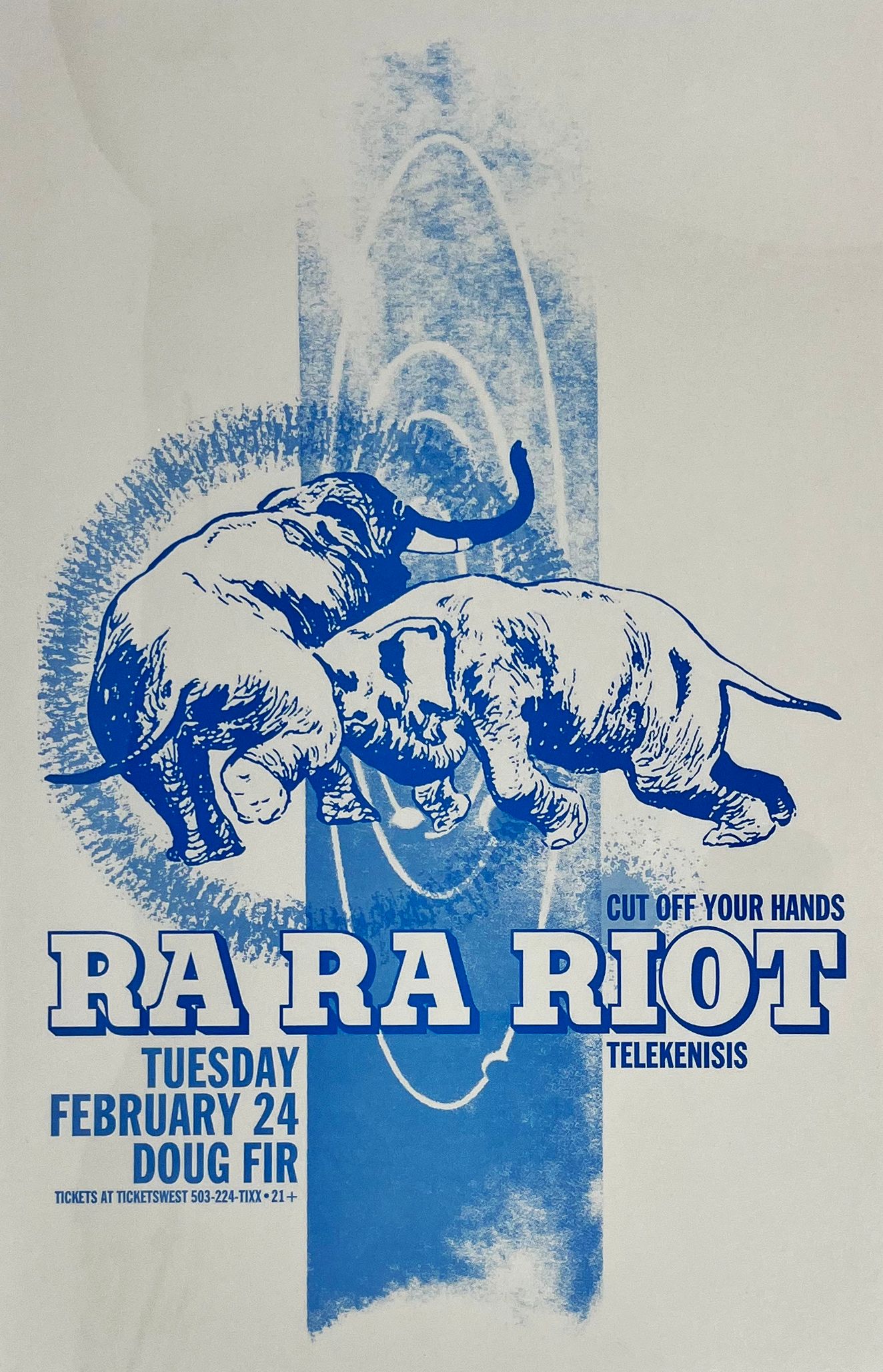 MXP-206.8 Ra Ra Riot Doug Fir 2009 Concert Poster