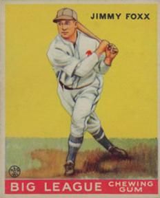 Jimmie Foxx 1933 Goudey (R319) #29 Sports Card