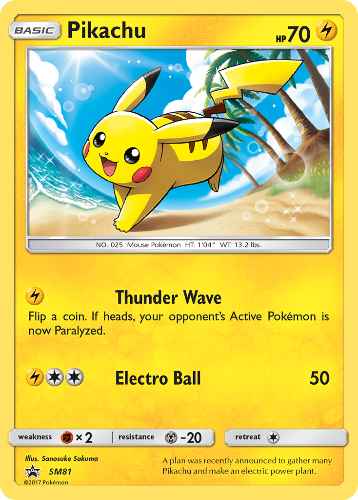 Pikachu (SM81) - SM Black Star Promos Pokémon Card