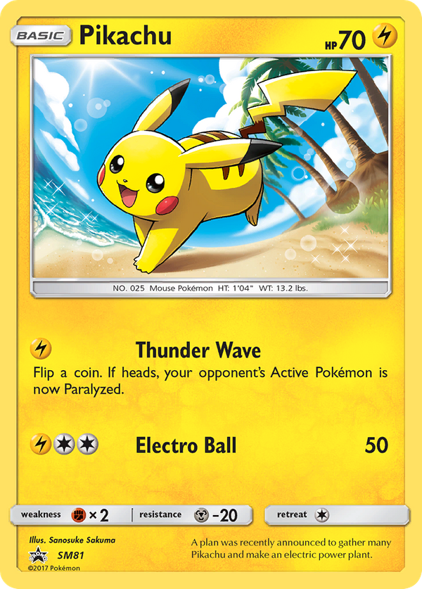 Pikachu (SM81) - SM Black Star Promos