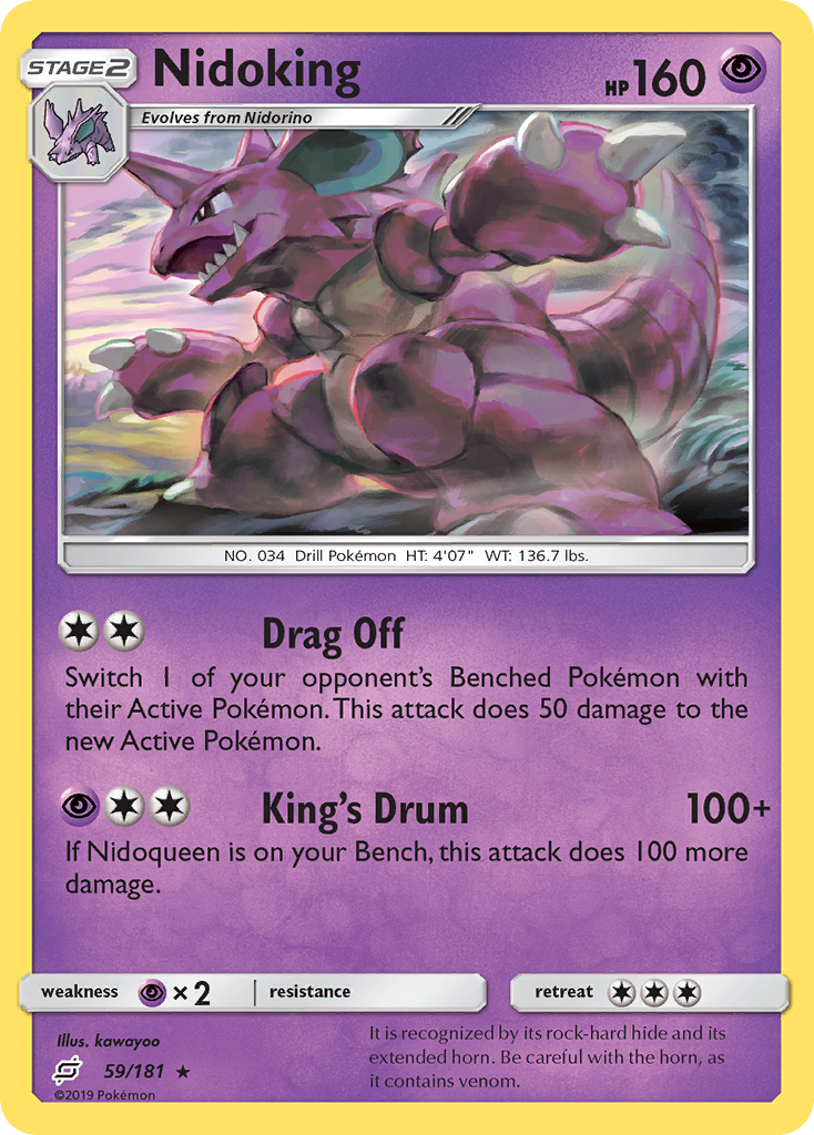 Nidoking (59/181) - Team Up Pokémon Card