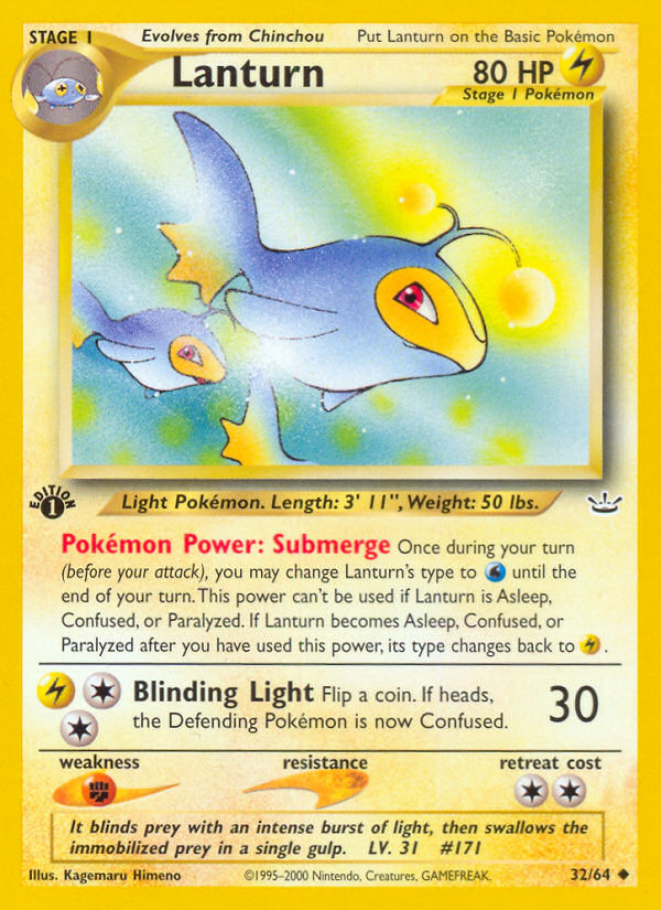 Lanturn (32/64) - Neo Revelation Pokémon Card