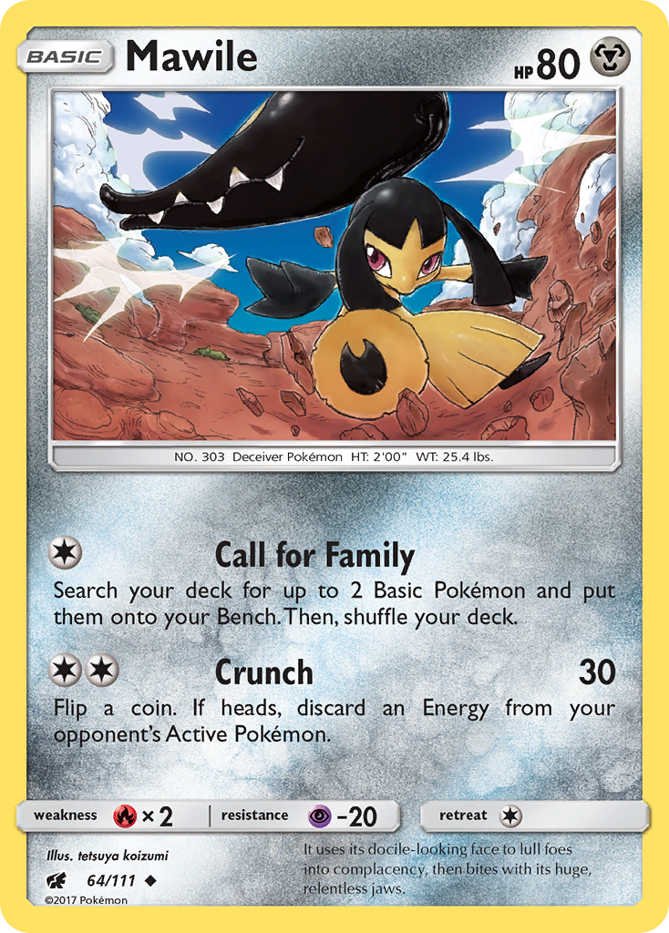 Mawile (64/111) - Crimson Invasion Pokémon Card