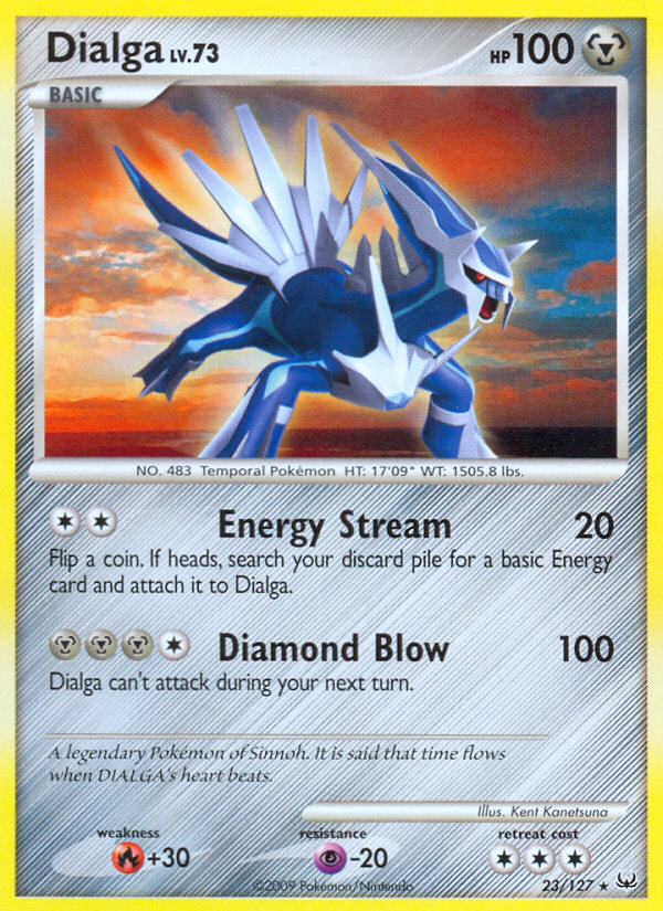 Dialga (23/127) - Platinum Pokémon Card